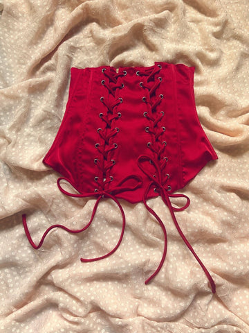 Corset "LÉOPOLDINE" Rouge